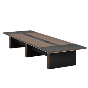 Table de <span class=keywords><strong>conférence</strong></span> en bois moderne convertible extensible pour 10-16 personnes Table de réunion de bureau - Product Image 5