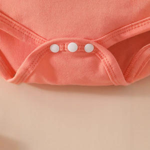 Version coréenne européenne et américaine Nouveau-né Infant Girls Flutter Sleeve Romper Short imprimé <span class=keywords><strong>Bandeau</strong></span> - Product Image 6