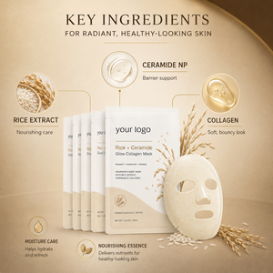 <span class=keywords><strong>Mascarilla</strong></span> Facial de Colágeno con Extracto de <span class=keywords><strong>Arroz</strong></span> y Ceramida NP, Nutritiva, Luminosa, Reforzadora de la Barrera Cutánea, Reafirmante, <span class=keywords><strong>Mascarilla</strong></span> de Colágeno con Ceramida de <span class=keywords><strong>Arroz</strong></span> - Product Image 3