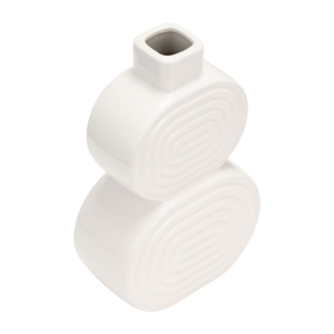 Vaso ovale impilabile in ceramica, stile moderno boho, per soggiorno, camera da letto, ufficio. - Product Image 5
