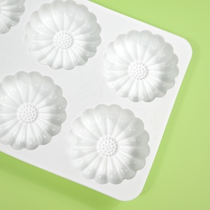 AK daisy hoa <span class=keywords><strong>Silicone</strong></span> bánh khuôn sô cô la Epoxy nhựa nướng khuôn mẫu cho bánh cưới và Iced nến thực tế bánh công cụ - Product Image 3