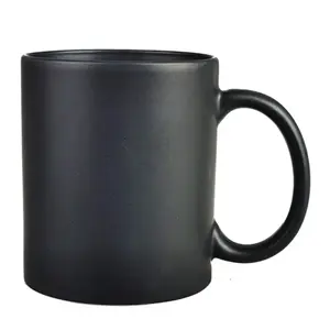 11oz Ceramic Coffee Mugs Customizable Custom Logo Printed Black Blanks Sublimation Magic Mug Europe Sustainable Business Gifts
