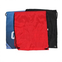 Sac à dos à cordon en polyester 210D imperméable grande capacité avec logo personnalisé pour la gym, les sports et les activités de plein air