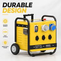 Générateur solaire à onde sinusoïdale pure 6200W, stockage d'énergie tout-en-un 5,12 kWh LiFePO4, charge rapide 200A, transfert en 10ms, IP54