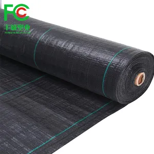 Plastic Mulch Garden Weed Control Anti Grass Cloth Ground Cover Woven Landscape Fabric