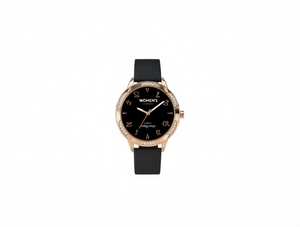 Orologio da Donna con Cassa Placcata in Oro, Cinturino in Silicone, Rotondo, Resistente all'Acqua, Smartwatch alla Moda - Product Image 1