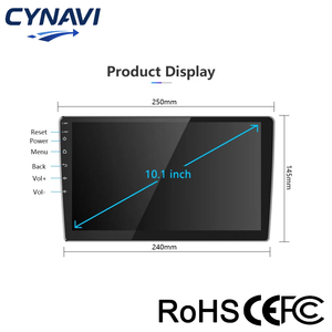 Radio Estéreo Universal 2 Din <span class=keywords><strong>para</strong></span> Auto con Pantalla Táctil IPS de 10.1 Pulgadas, Android, Procesador de 4 Núcleos, USB, CarPlay, Cámara de Reversa, Montaje en el Tablero - Product Image 2