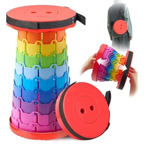 Custom OEM <strong>Folding</strong> <strong>Stool</strong> <strong>Portable</strong> Telescopic Height Adjustable Retractable Collapsible <strong>Stool</strong> for Camping Fishing Beach Wholesale - Product Image 5
