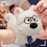 Nouveau design EDEA – Bracelet claquant en peluche mignon, jouet apaisant en coton PP et maille pour enfants, cadeau de fête d'anniversaire, anti-stress