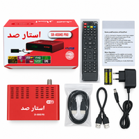Penerima Satelit DVB-S2 Gratis dengan Sensor LED Ganda Digital 1080P USB WiFi Set Top Box Decoder Plastik SR-400HD PRO 12 Bulan