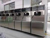 Produits de cuisine Machine à crème glacée automatique commerciale en acier inoxydable Machine à crème glacée molle