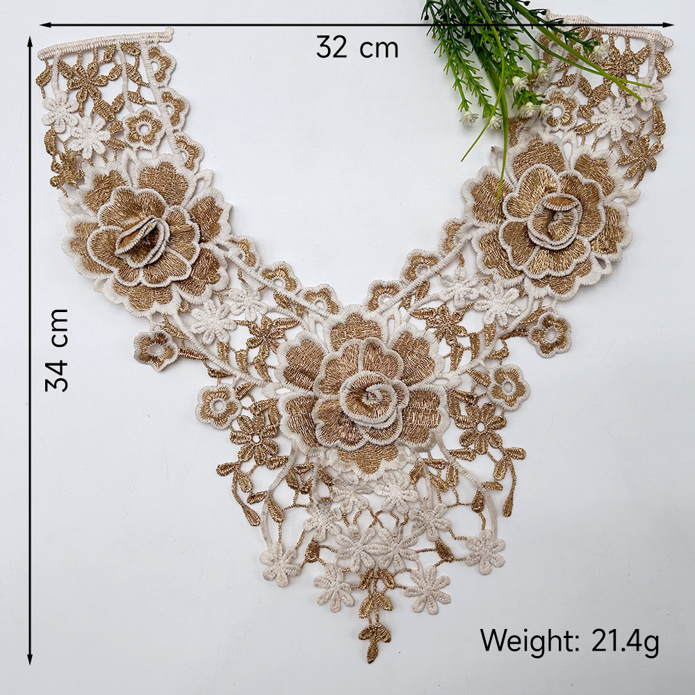 32cm-golden white