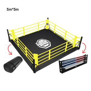 Ring de Boxeo Plegable ONEMAX de 4x4m, Montaje Rápido en 1 Minuto, Portátil y Listo para Competencia, para Gimnasio/Hogar, Compatible con Logotipo Personalizado - Product Image 4