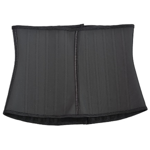 Ceinture sculptante noire inspirée des défilés, 26 cm, avec 25 baleines, fermeture à crochet réglable 2036-26cm25-60 11Hook - Product Image 2