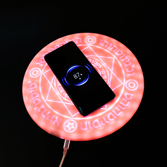New Design Magic Array Quick Wireless Phone Charging Circle Quick Wireless Charging Pad for Mobile Phone