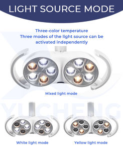Lampada a LED a doppio colore a 10 fori per l'illuminazione di trattamenti dentali nelle cliniche - Product Image 3