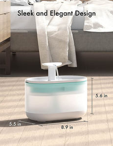 Pompe ultra silencieuse avec système de filtration triple pour un fonctionnement continu, <span class=keywords><strong>fontaine</strong></span> <span class=keywords><strong>à</strong></span> eau potable fraîche professionnelle pour chats, chiens et animaux domestiques - Product Image 2