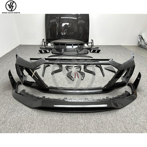Kit de Carrocería MSY Style en Fibra de Carbono Seca con Acabado Brillante y Tejido Twill, Envasado al Vacío, Ajuste 1:1 para Audi RS6 2020-2023 Facelift, Capó, Parachoques Delantero/Trasero - Product Image 4