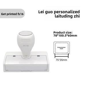 कस्टम लोगो 60*90 मिमी सुरुचिपूर्ण पेपर बैग सजावट पूर्व-हस्ताक्षर किए गए स्व-लिंक रबर व्यवसाय फ्लैश स्टैम्प डिजिटल प्रिंटिंग - Product Image 4