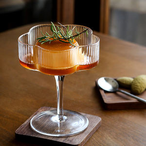 Tasse à glace verticale en relief personnalisée, Bar, Restaurant, fête, <span class=keywords><strong>verre</strong></span> à Cocktail côtelé - Product Image 5