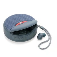 Enceinte Bluetooth portable 2-en-1 avec basses puissantes pour l'extérieur, lecteur MP3/MP4 longue autonomie et écouteurs sans fil TWS