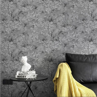 Amerikanische Vintage-Tapete mit Schriftrollenmuster Gartenpalast Phönixschwanz Wandbild für Sofa-Hintergrundwand