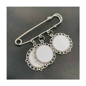 DIY Sublimation Wedding Bouquet Charms For Bridal Keepsake Pendants With Gloss White Round/Oval Circle Discs