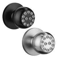 Serrure électronique en alliage d'aluminium et acier inoxydable pour intérieur, avec bouton de mot de passe et déverrouillage par carte à puce, pour chambre à coucher, appartement, chambre d'hôtel