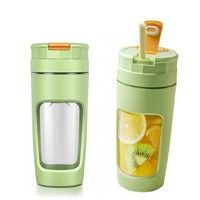 Mesin pemeras jus buah elektrik Mini portabel, mesin pemeras jus lambat jeruk Lemon pemeras dingin portabel kecil