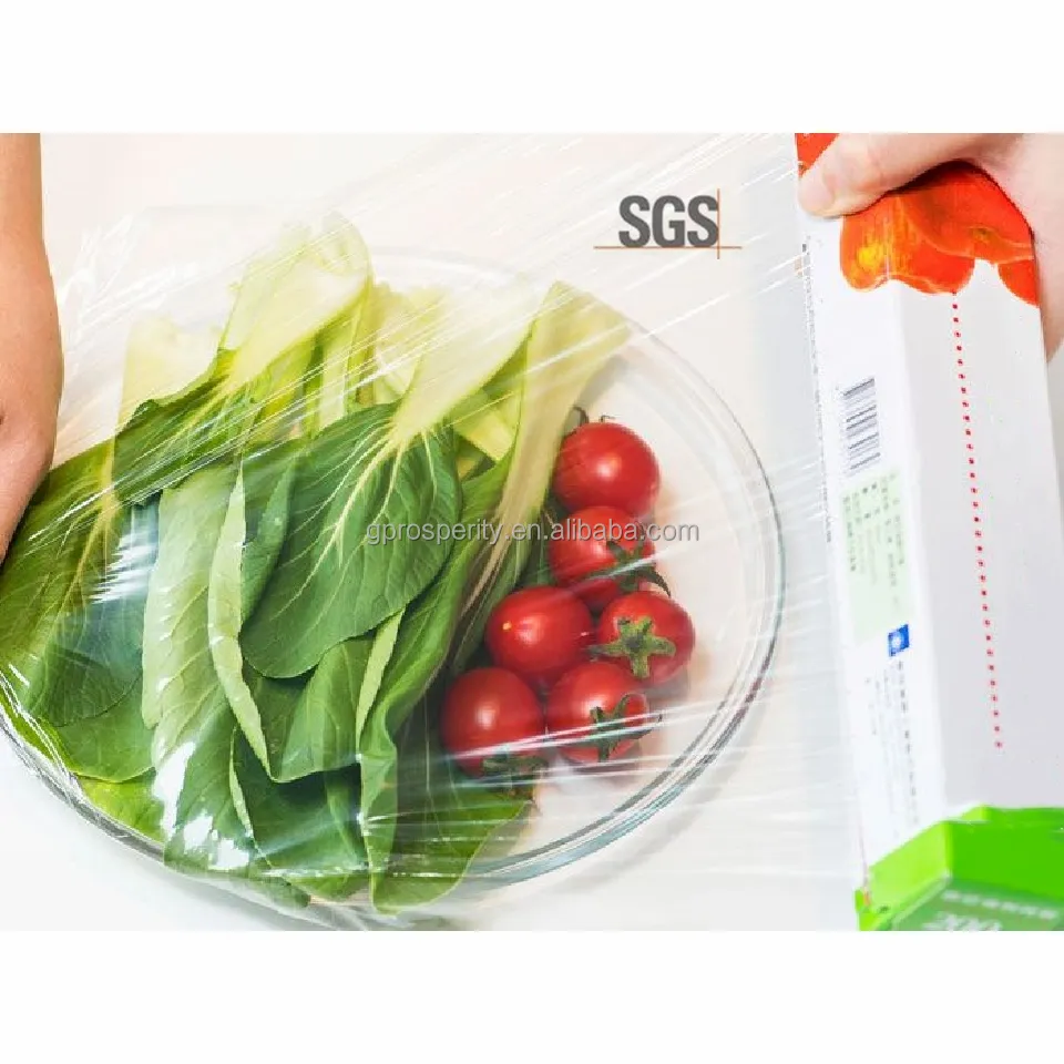 Factory wholesales price stretch cling best fresh food wrap transparent pvc cling film food grade