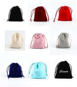 Emballage pour bijoux, sac de voyage multicolore en velours, tailles mixtes, pochette en daim et flanelle - Product Image 2