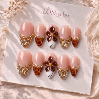 Ongles à presser en PMMA faits main, courbés en amande, de taille moyenne, personnalisés, marque privée, couvrance totale, 10 pièces