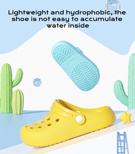 Sandales de jardin en EVA unisexes de taille américaine C1 avec logo personnalisé, sabots pour enfants de 10.5cm, chaussures d'été pour enfants - Product Image 5