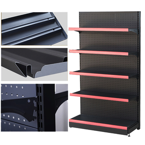 ค้าปลีกชั้นวางอุปกรณ์ชั้นวางชั้นวางของเรือแจวโลหะแสดงร้านขายของชำที่ใช้ช้อปปิ้งซูเปอร์มาร์เก็ตชั้นวาง - Product Image 4