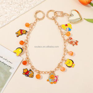 Chaîne de charme de sac bricolage personnalisé Animation japonaise dessin animé mignon <span class=keywords><strong>petit</strong></span> ours émail métal breloque porte-clés de sac pour la décoration de sac - Product Image 2