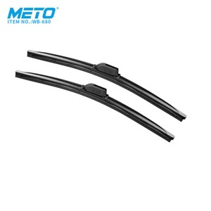 Spazzole Tergicristallo Morbide Nere Meto Quality 24+20 Pollici in Gomma Naturale per <span class=keywords><strong>Parabrezza</strong></span> Anteriore Compatibili con BMW X2 Audi A6 Tesla Garanzia 1 Anno - Product Image 1