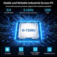 Esta Mini Computadora Industrial Sin Ventilador Cuenta con 2 Puertos LAN, 2 Puertos USB 3.0, 4 Puertos USB 2.0, 1 Puerto HD, 1 Puerto VGA y 6 Puertos COM