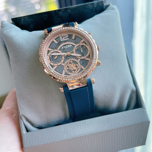 Orologio da Donna al Quarzo con Quadrante Trasparente <span class=keywords><strong>che</strong></span> Simula un Orologio in Silicone per l'Visualizzazione di Data e Giorno della Settimana - Product Image 4