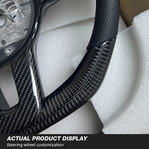 Volant de voiture personnalisé en cuir classique et fibre de carbone <span class=keywords><strong>YZ</strong></span> pour Sprinter W907 GLA GLC W177 W205 C257 W213 W463 H247 CLS - Product Image 5