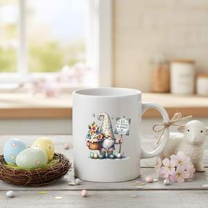 Autocollant UV DTF personnalisé motif Gnome de dessin animé pour presse à chaud, idéal pour gobelets et bouteilles de 16/20 oz - Conception durable et imperméable - Product Image 4