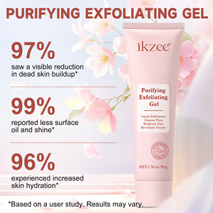 IKZEE <span class=keywords><strong>Gel</strong></span> Éclaircissant Purifiant et <span class=keywords><strong>Exfoliant</strong></span> Visage 50ml – <span class=keywords><strong>Gel</strong></span> Nettoyant Visage pour Éliminer les Peaux Mortes - Product Image 4