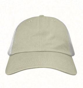 Casquette de baseball 6 panneaux en maille effet vieilli Tucker Hats, casquette de camionneur en coton lavé avec impression en relief, casquette de camionneur vierge - Product Image 2