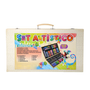 GF-Kit de arte para colorear para niños, Kit de Arte de madera para dibujar y pintar, conjunto de Arte de madera para suministros de arte, 180 Uds. - Product Image 4