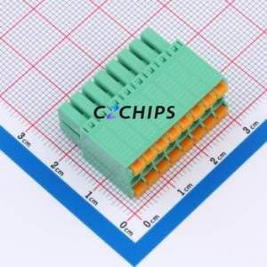 MX15EDGKNH-3.5-2*08P-GN01-Cu-A Plug-in Terminal Block P=3.5mm Connector Plug 2x8P 3.5mm Green - Product Image 1