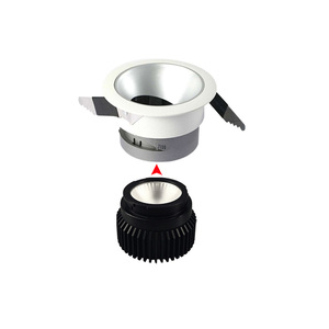 Spot LED encastré moderne en aluminium, angle de faisceau de 120 degrés, dimmable, lumière du jour 5000K, IP44 pour hôtel, CRI90, garantie 3 ans - Product Image 1