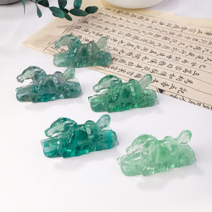 Ornamento Artigianale in Fluorite Verde Naturale a Forma di Cavallo, Pietra Grezza Lucidata, Decorazione in Cristallo Fatta a Mano - Product Image 6