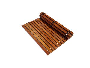 Tapis de salle de bain YUYOU moderne, écologique, antidérapant, en bambou, imperméable, avec garantie <span class=keywords><strong>d</strong></span>'un an - Product Image 2