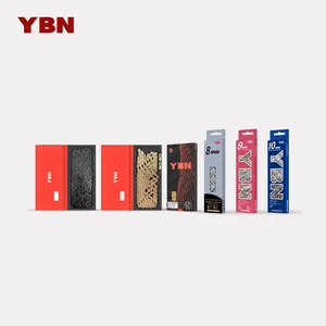 โซ่จักรยานโซ่กึ่ง116L 126L มีสีห่วงโซ่ความเร็ว ybn 11