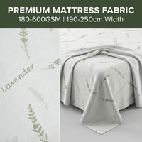 Tissu de matelas jacquard à feuilles de lavande 180-600GSM |   Tissu pour matelas en coton tricoté écologique, largeur 250 cm