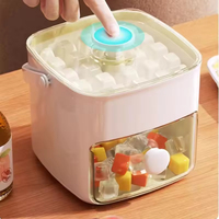 Glacière 2-en-1 avec poignée pour cuisine domestique, double compartiment pour lait, eau et jus